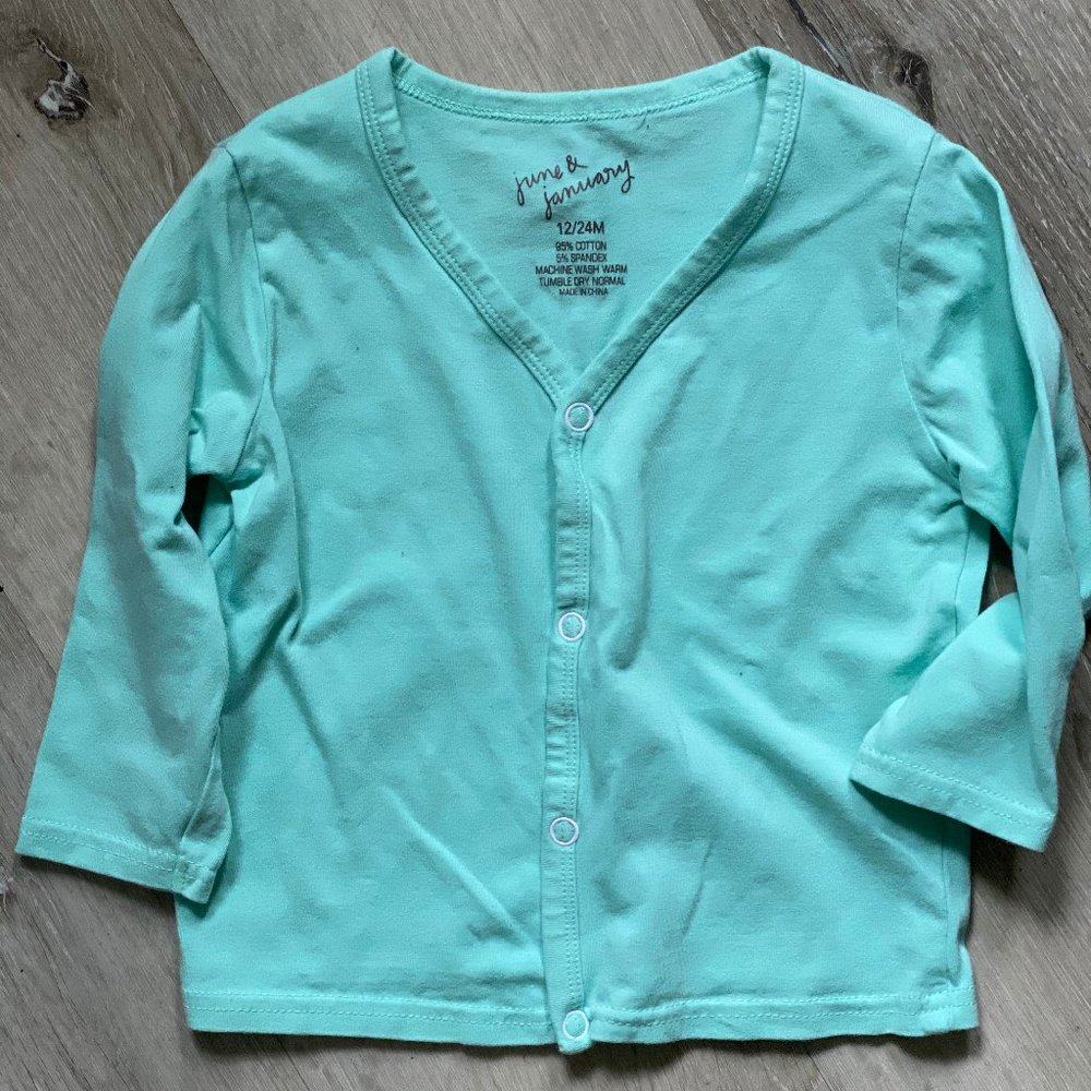 June and January Classic Cardigan 12 - 24 mo